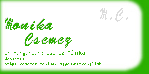 monika csemez business card