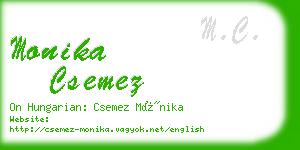 monika csemez business card